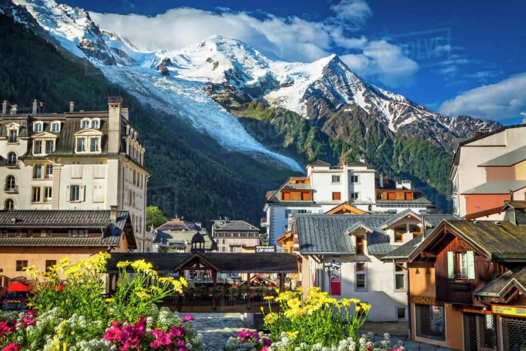 Mount Blanc and Chamonix